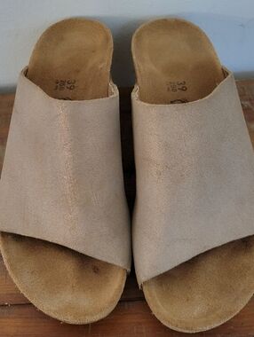 Birkenstock Namica by Papillio Suede Wedgehilll Sandals Size 8